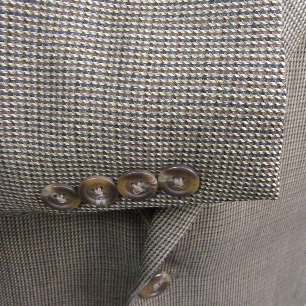 Chaps Ralph Lauren Sport‎ Coat Tag 43R (Fits like 46R) Tan Birdseye Single Vent